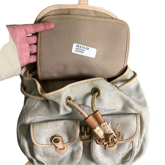 Vintage DOONEY & BOURKE Canyon Canvas and Leather Small Daypack/ Backpack - Picture 11 of 13